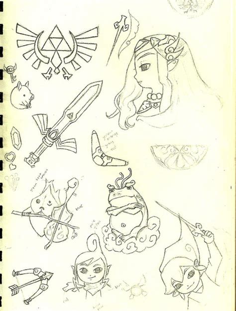 Zelda Wind Waker Sketches By Tenpieces On Deviantart