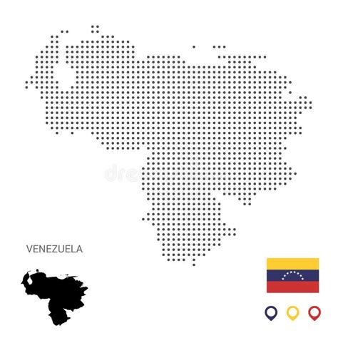Mapa Vectorial De Venezuela Puntos Grises Redondos Mapa De Venezuela