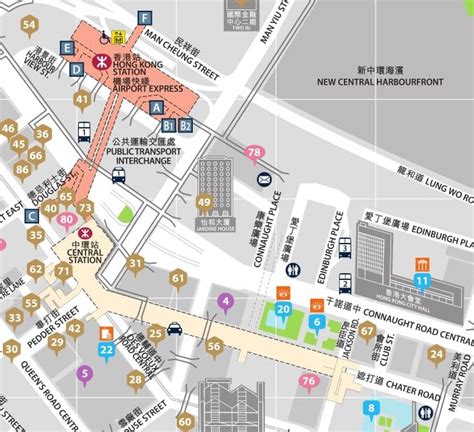 Mtr Hong Kong And Central Station Layout Diagram 2017 Checkerboard Hill