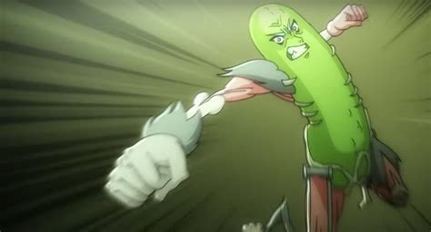 This Fan Made Rick And Morty Anime Has Pickle Rick Killing Rats