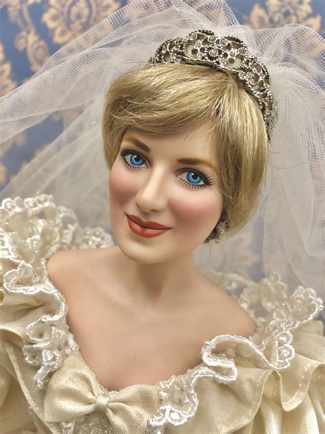 Lady Diana Portrait Porcelain Bride Doll Franklin Mint Bride Dolls Doll Dress Lady Diana