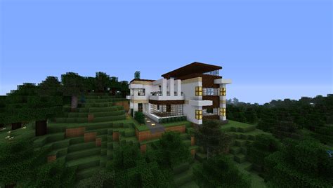 Hilltop Retreat Modern Home Minecraft By Niegelvonwolf On Deviantart