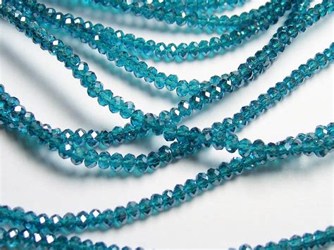 Crystal Rondelle Faceted 3mm X 2mm Beads 198 Beads Aa