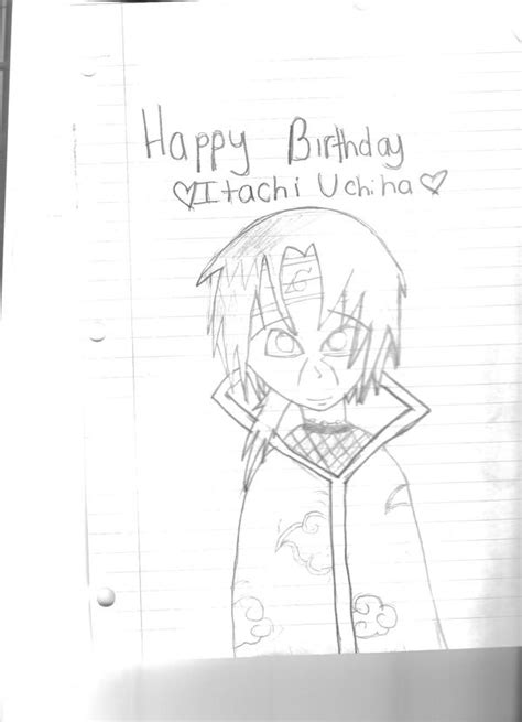 Happy Birthday Itachi Uchiha By Lizlovessora On Deviantart