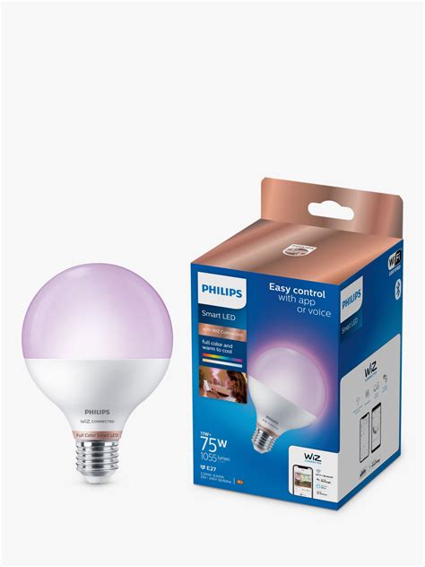 Philips Smart Led 11w G95 E27 Dimmable Full Colour And Warm To Cool