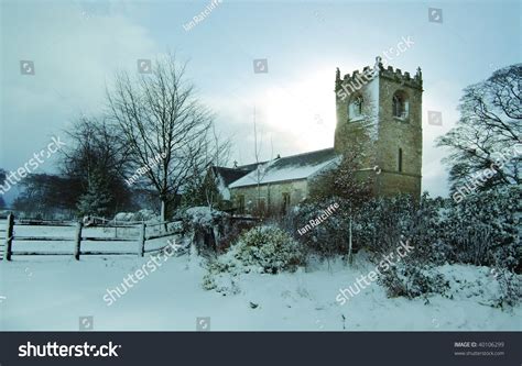 Winter Church Scene Stock Photo 40106299 Shutterstock