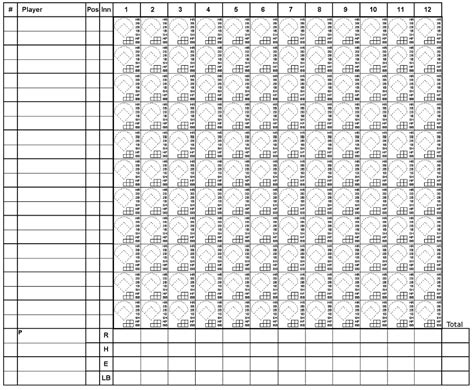 13 Free Sample Softball Score Sheet Templates Printable Samples