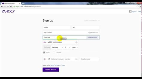 How To Create Yahoo Email Account Youtube