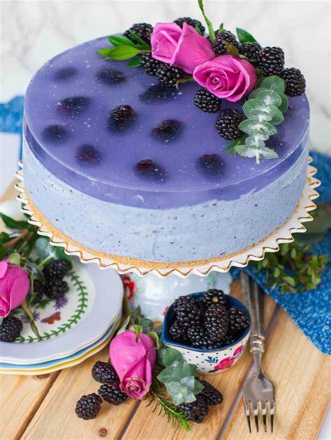 Blackberry Lavender Mousse Cake Video Tatyanas Everyday Food
