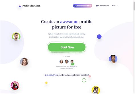 Freemium Pfpmaker Ai Profile Picture Maker Create 100 Personalized