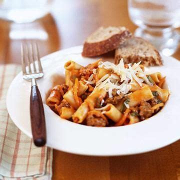 Your family will love tender mushrooms, crisp snow peas, and. Ziti with Meat Sauce | Italian recipes, Recipes, Ground beef recipes