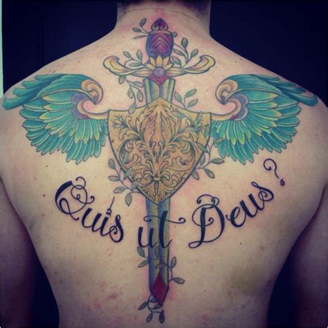 Quis Ut Deus Tattoos Cool Tattoos Tattoo Designs