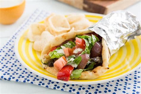 Grilled Veggie Gyros With Creamy Cucumber Dill Sauce Recipe