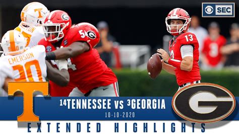 14 Tennessee Volunteers Vs 3 Georgia Bulldogs Extended Highlights