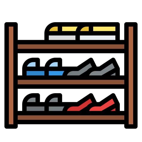 Shoe Rack Iconixar Lineal Color Icon