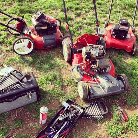 We sharpen and repair every machine brought to our shop with precision equipment. Mower repair editorial stock image. Image of lawn, repair ...
