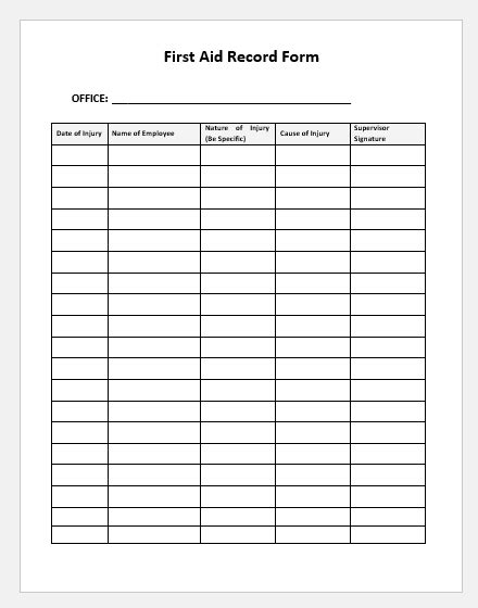Cpr Record Sheet Form Fill Out And Sign Printable Pdf