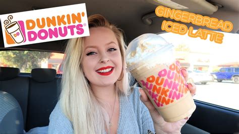 Dunkin Signature Iced Gingerbread Latte Dunkin First Impression