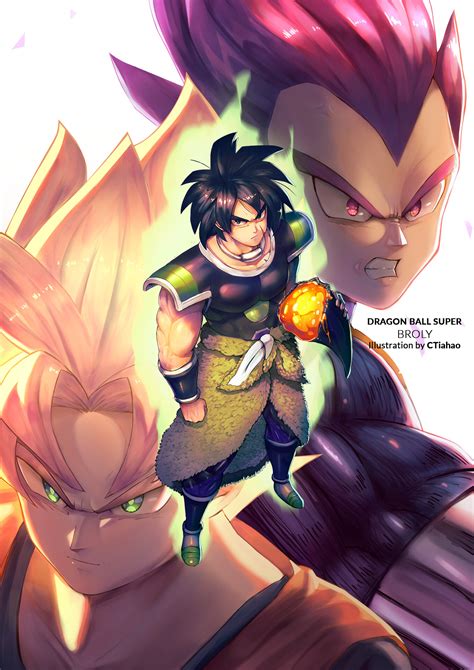 Goku and vegeta encounter broly, a saiyan warrior unlike any fighter they've faced before.::snakenp. ArtStation - Dragon ball super Broly, - CTiahao
