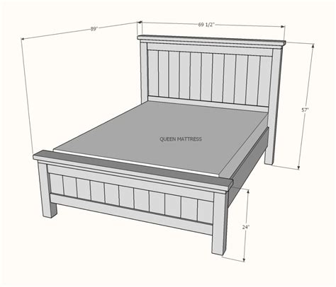 Farmhouse Bed - Queen Sized | Diy farmhouse bed, Farmhouse bed frame ...