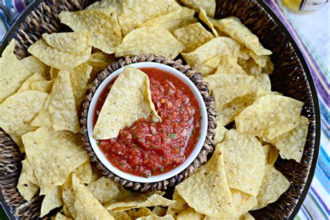 Add the roasted vegetables to a food processor and the juice of meanwhile, stack the tortillas, and cut the pile into sixths to make chips. Simply Scratch Homemade Salsa - Simply Scratch