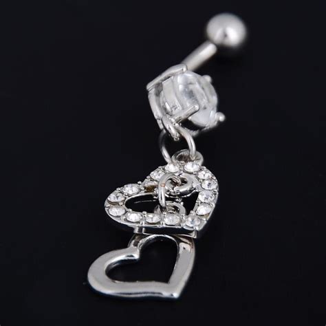 Crystal Rhinestone Belly Button Rings Navel Piercing Body Jewelry