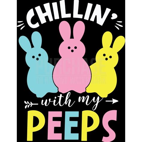 Chillin With My Peeps Svg Easter Bunnies Design Svg Cut Files Cricut