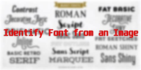 How To Identify Font From An Image