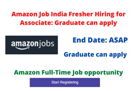 Amazon Job India Fresher Hiring For Associate Graduate Can Apply
