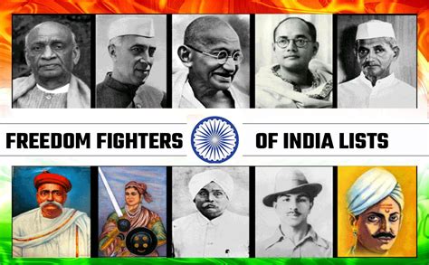 Freedom Fighters Of India 1857 To 1947 List Names And Contribution
