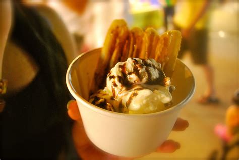 Churros With Ice Cream Mexican Richmond Night Market Postres