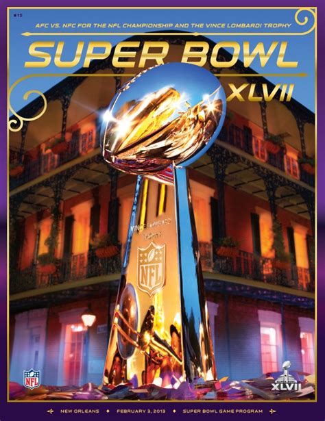 Official Super Bowl Xlvii 47 Commemorative Program Super Bowl