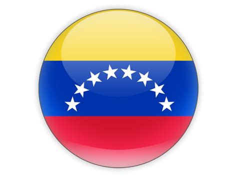 Round Icon Illustration Of Flag Of Venezuela