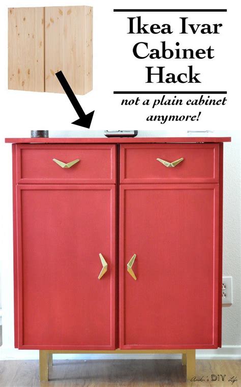 If there is one thing we sure need in our new loft apartment, it's more room for storage! Can you believe this is an Ikea Ivar cabinet hack! | Ikea ...