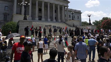 Ku Klux Klan New Black Panther Party Hold Rallies At South Carolina Statehouse Necn