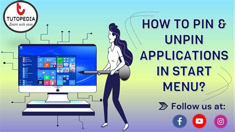 How To Pin And Unpin Application In Start Menu Computer Basics For