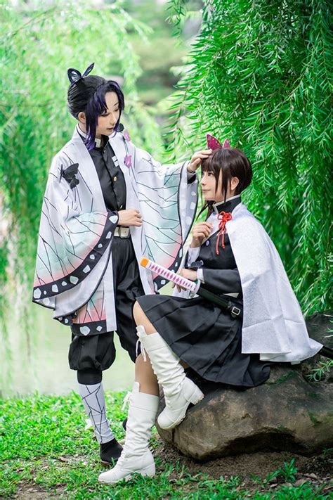 Siblings bond (dub) kimetsu no yaiba, blade of demon destruction Kimetsu no Yaiba ชุดภาพ Cosplay สองสาวสุดน่ารักในคฤหาสน์ผี ...