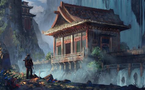 Fantasy Asian Temple Rwallpapers