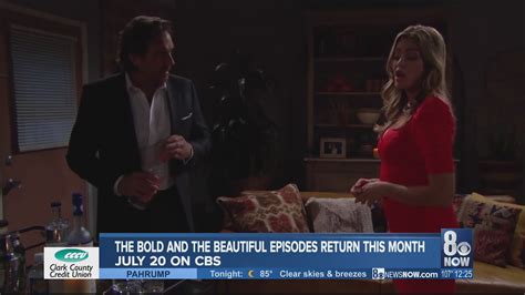 Bold And The Beautiful Episodes Return July 20 On Cbs Youtube