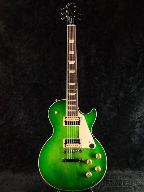 Gibson Les Paul Classic In Green Ocean Burst 2017 Lefthandedguitar