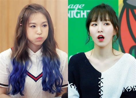 red velvet wendy before and after accident v live during taeyeon s daily taeng9cam wendy