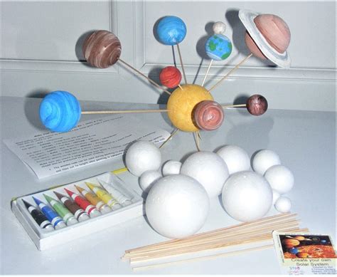 Make Your Own Solar System Model Kit ~ 12 Mixed Sized Polystyrene