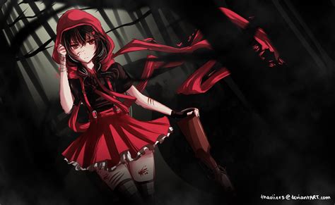 69 Red And Black Anime