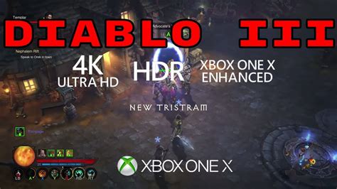 Diablo 3 Xbox One X 4k Gameplay Youtube