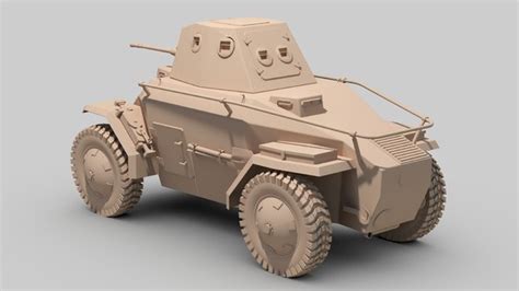 3d Model Ww2 Csaba 39m Armored Car Turbosquid 1505244