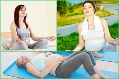 Breathing Exercises During Pregnancy Second Trimester Exercise Poster