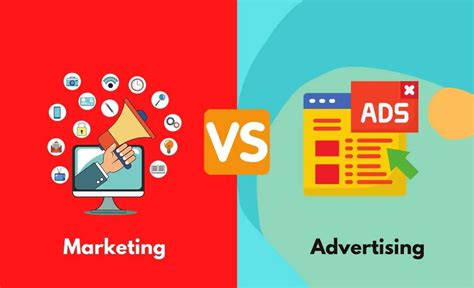 Marketing Vs Advertising Differences In Tabular Form Points