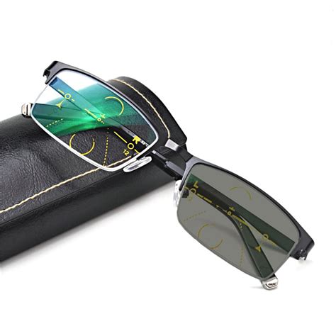 new transition sunglasses photochromic reading glasses for men titanium alloy frame men diopters