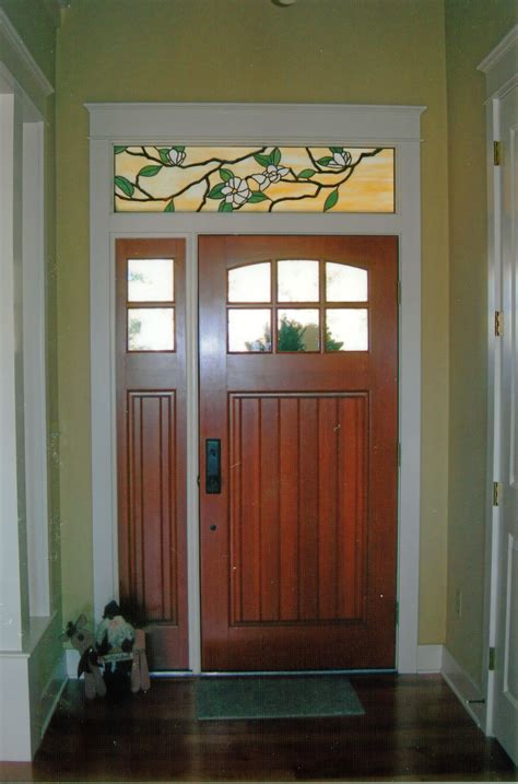 Custom Stained Glass Window Above A Door Magnolia Designcreated By