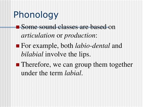 Ppt Phonology Powerpoint Presentation Free Download Id151939